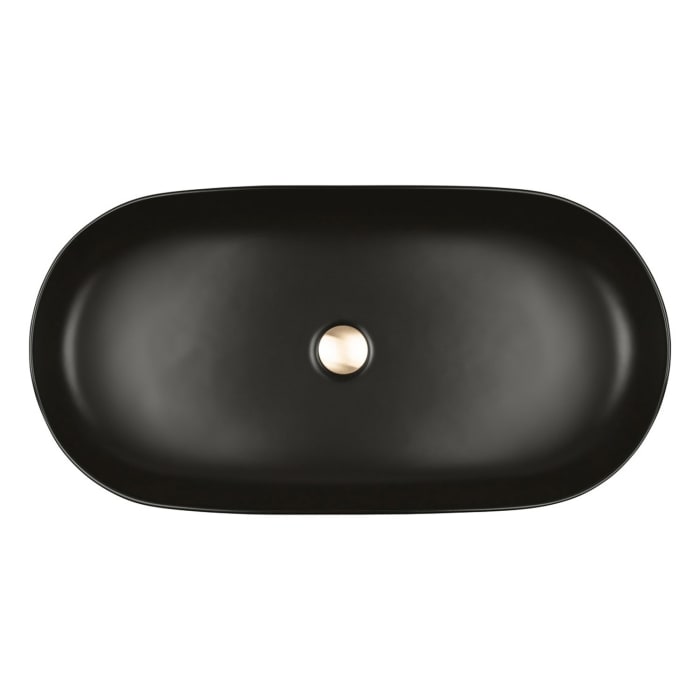 OLTENS Hamnes Thin Aufsatzwaschbecken oval 80 x 40 cm, mit SmartClean