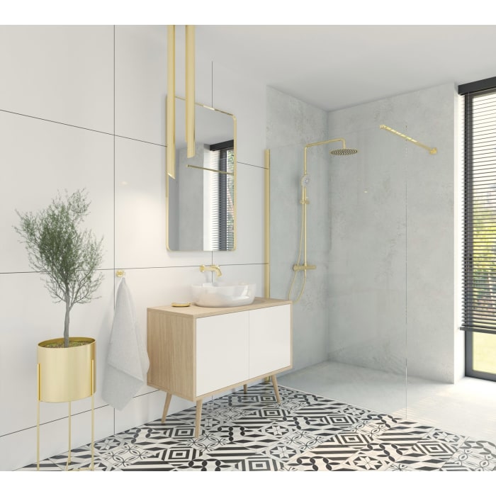 OLTENS Hamnes Thin Aufsatzwaschbecken oval 60,5 x 41,5 cm, mit SmartClean