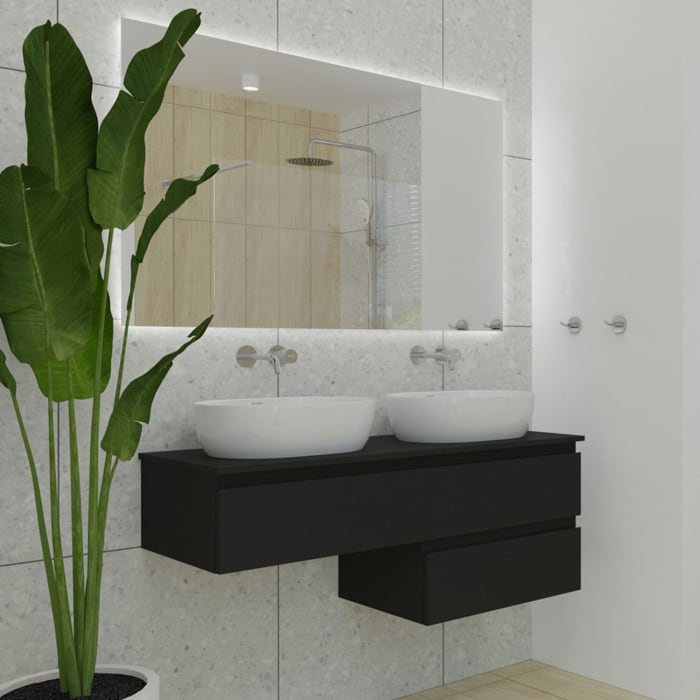 OLTENS Hamnes Thin Aufsatzwaschbecken oval 49,5 x 35,5 cm