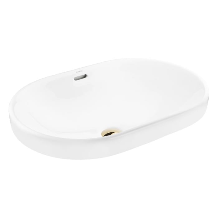 OLTENS Tive Aufsatzwaschbecken oval 61 x 40 cm