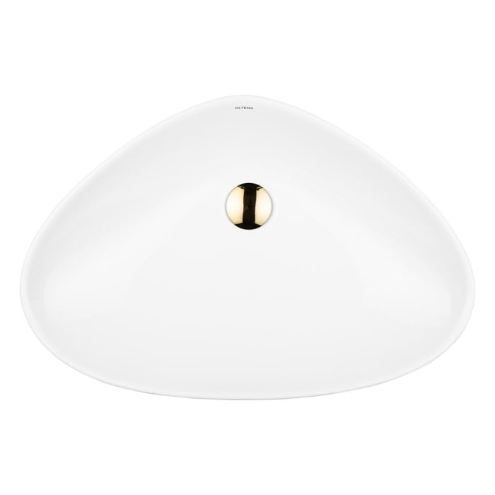 OLTENS Vala Aufsatzwaschbecken Sonderform 59 x 39 cm, mit SmartClean