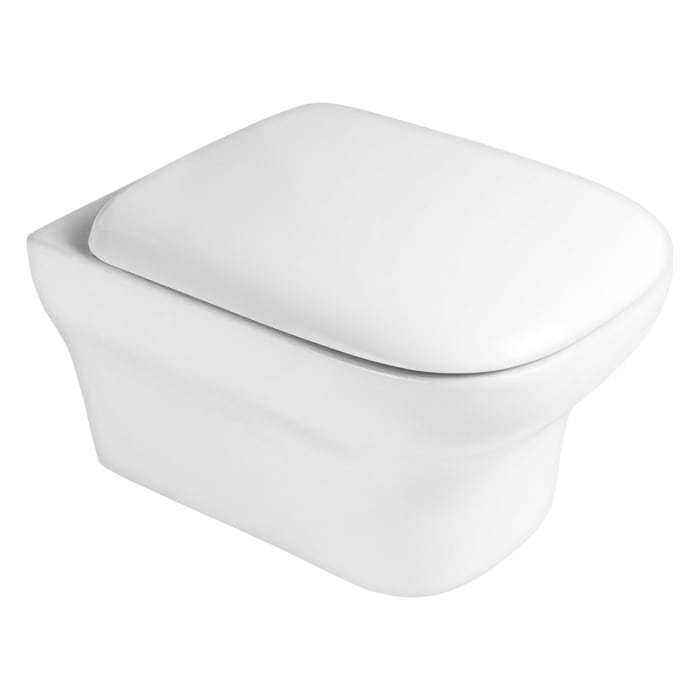 OLTENS Gulfoss Tiefspül-Wand-WC PureRim 36 x 50 cm, Set mit WC-Sitz, mit SmartClean