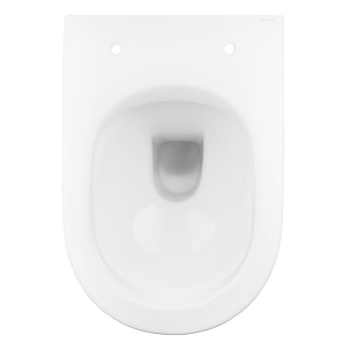 OLTENS Hamnes Tiefspül-Wand-WC PureRim 35,5 x 52 cm, Set mit Ovan Slim WC-Sitz, mit SmartClean
