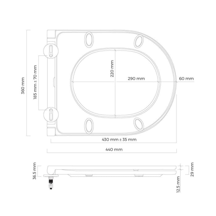 OLTENS Holsted WC-Sitz mit Absenkautomatik