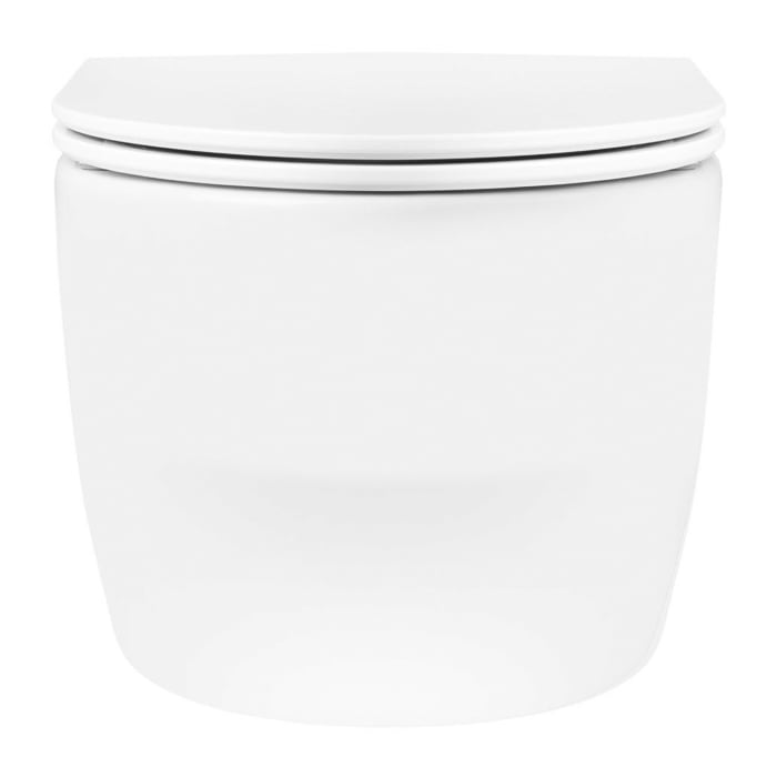 OLTENS Holsted Tiefspül-Wand-WC PureRim 36 x 52,5 cm, Set mit WC-Sitz, mit SmartClean