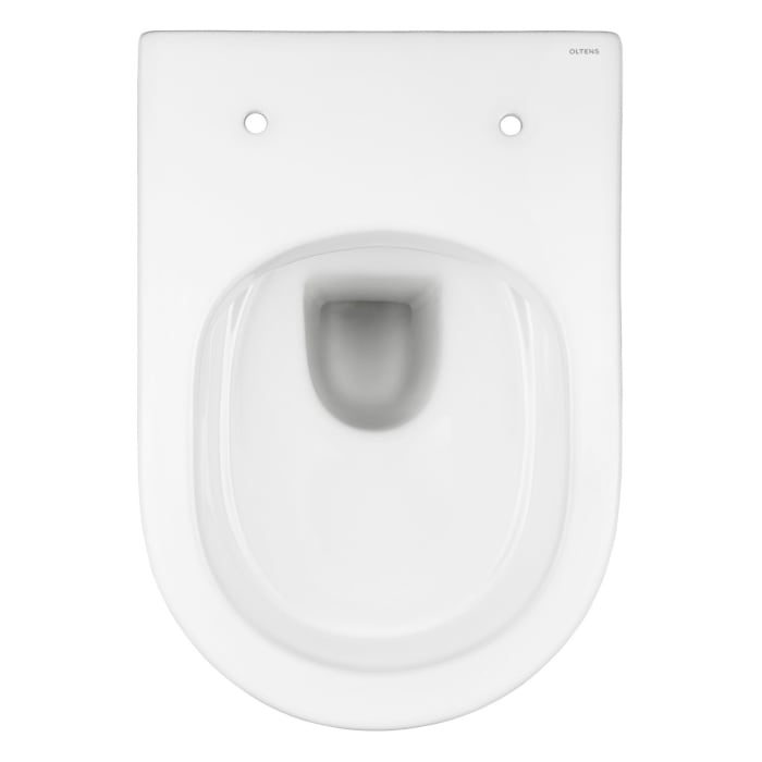OLTENS Jog Tiefspül-Wand-WC PureRim 36 x 52 cm, Set mit Slim WC-Sitz