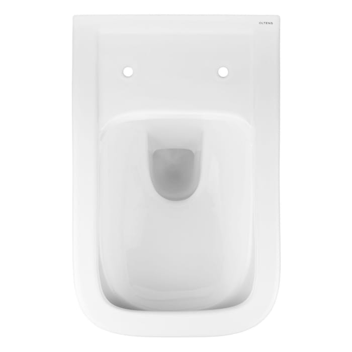 OLTENS Ribe Tiefspül-Wand-WC PureRim 35 x 53 cm, Set mit Slim WC-Sitz