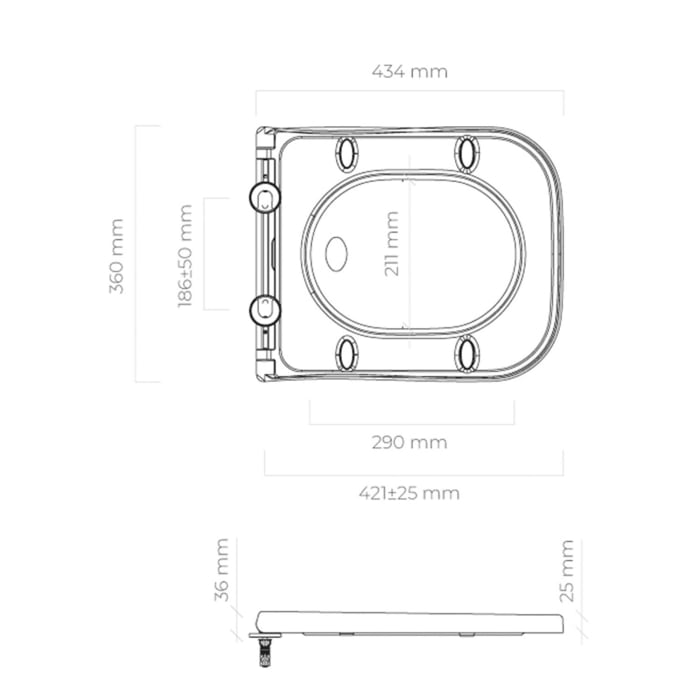 OLTENS Vernal Slim WC-Sitz mit Absenkautomatik