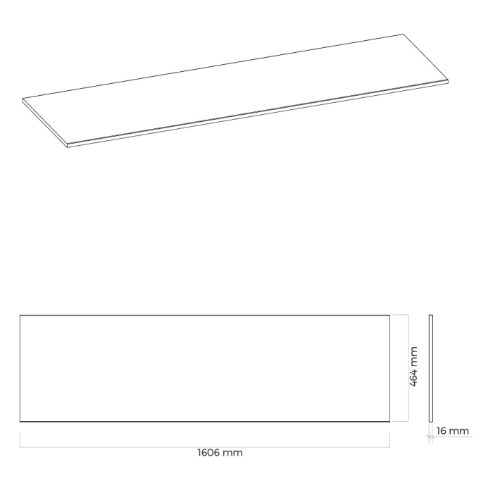 OLTENS Vernal Konsolenplatte Slim 160 cm