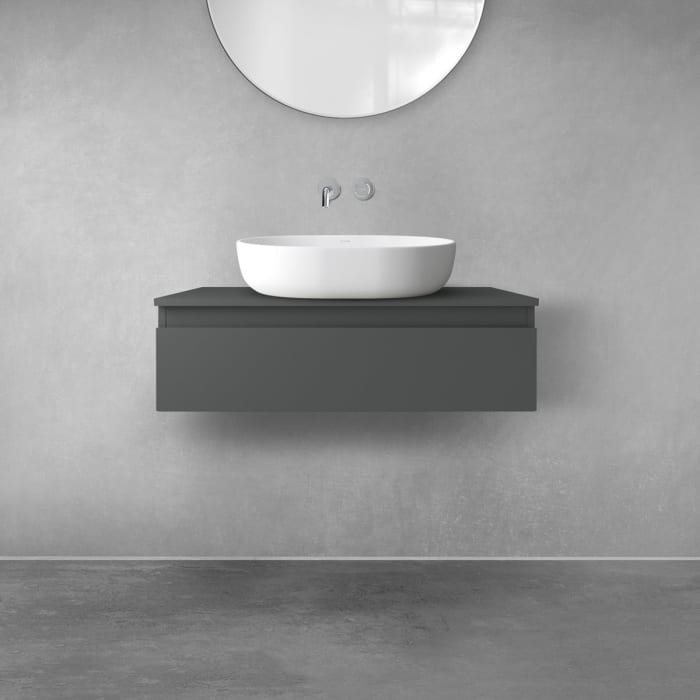 OLTENS Vernal Badmöbel-Set 2-teilig mit Unterschrank mit 1 Schublade und Konsolenplatte 80 x 25,2 cm