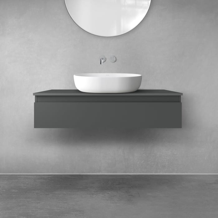 OLTENS Vernal Badmöbel-Set 2-teilig mit Unterschrank mit 1 Schublade und Konsolenplatte 100 x 25,2 cm