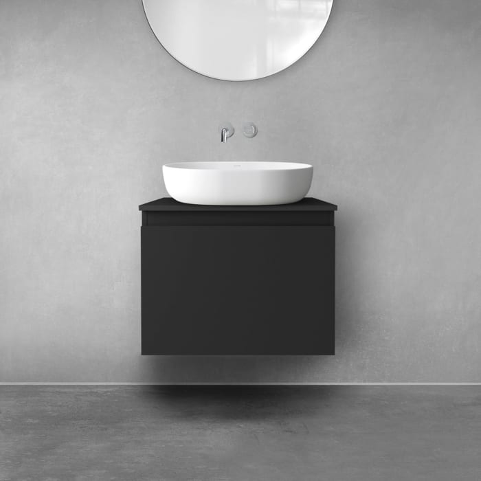 OLTENS Vernal Badmöbel-Set 2-teilig mit Unterschrank mit 1 Schublade und Konsolenplatte 60 x 48,6 cm