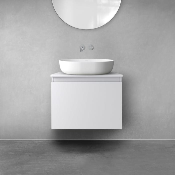 OLTENS Vernal Badmöbel-Set 2-teilig mit Unterschrank mit 1 Schublade und Konsolenplatte 60 x 48,6 cm