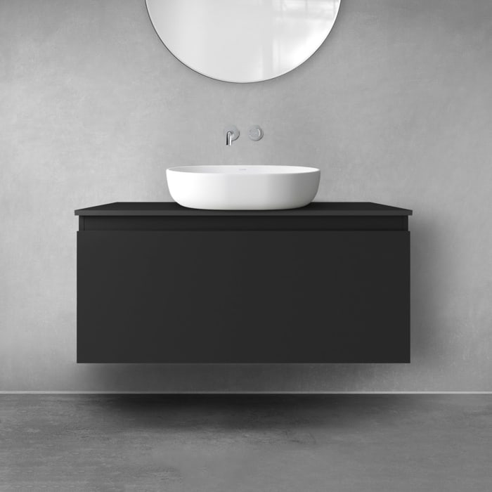 OLTENS Vernal Badmöbel-Set 2-teilig mit Unterschrank mit 1 Schublade und Konsolenplatte 100 x 48,6 cm