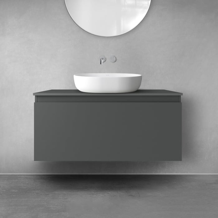 OLTENS Vernal Badmöbel-Set 2-teilig mit Unterschrank mit 1 Schublade und Konsolenplatte 100 x 48,6 cm