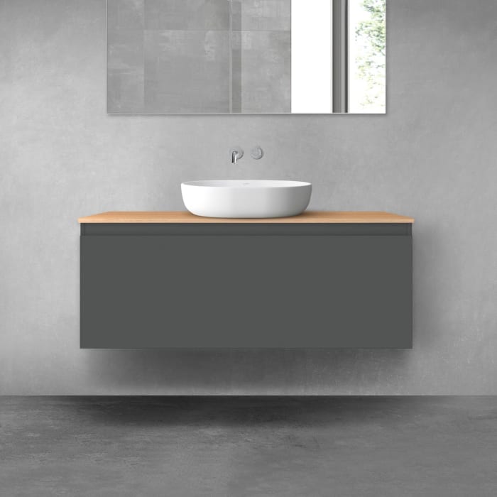 OLTENS Vernal Badmöbel-Set 2-teilig mit Unterschrank mit 1 Schublade und Konsolenplatte 120 x 48,6 cm