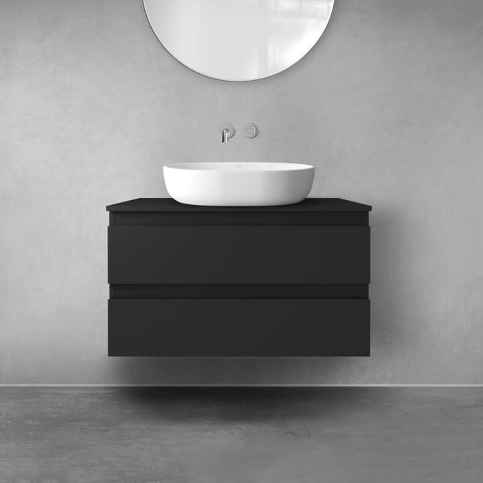 OLTENS Vernal Badmöbel-Set 2-teilig mit Unterschrank mit 2 Schubladen und Konsolenplatte 80 x 48,6 cm