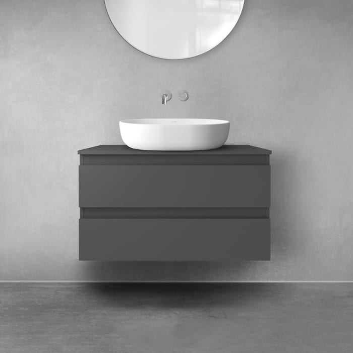 OLTENS Vernal Badmöbel-Set 2-teilig mit Unterschrank mit 2 Schubladen und Konsolenplatte 80 x 48,6 cm