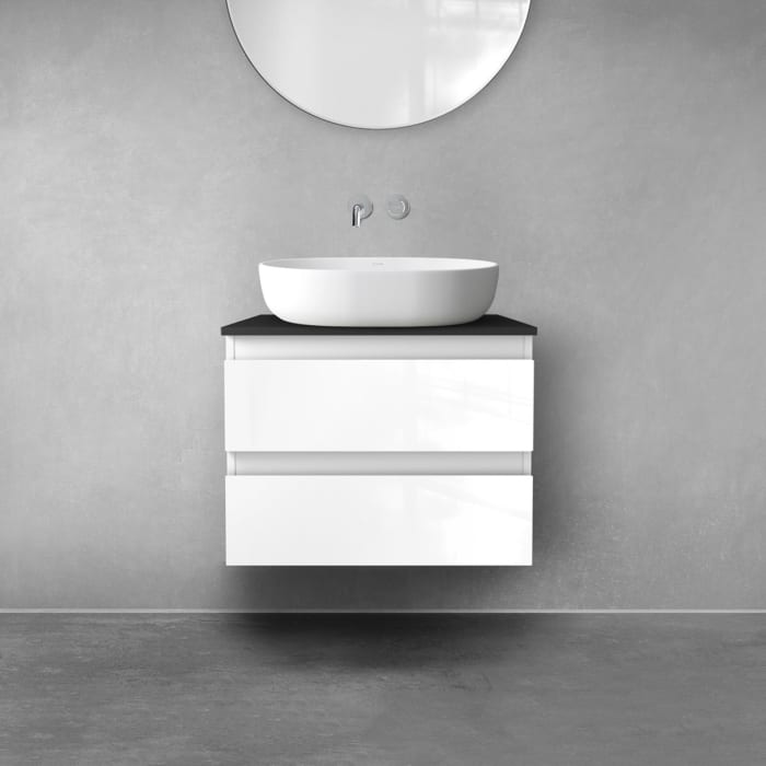 OLTENS Vernal Badmöbel-Set 2-teilig mit Unterschrank mit 2 Schubladen und Konsolenplatte 60 x 48,6 cm