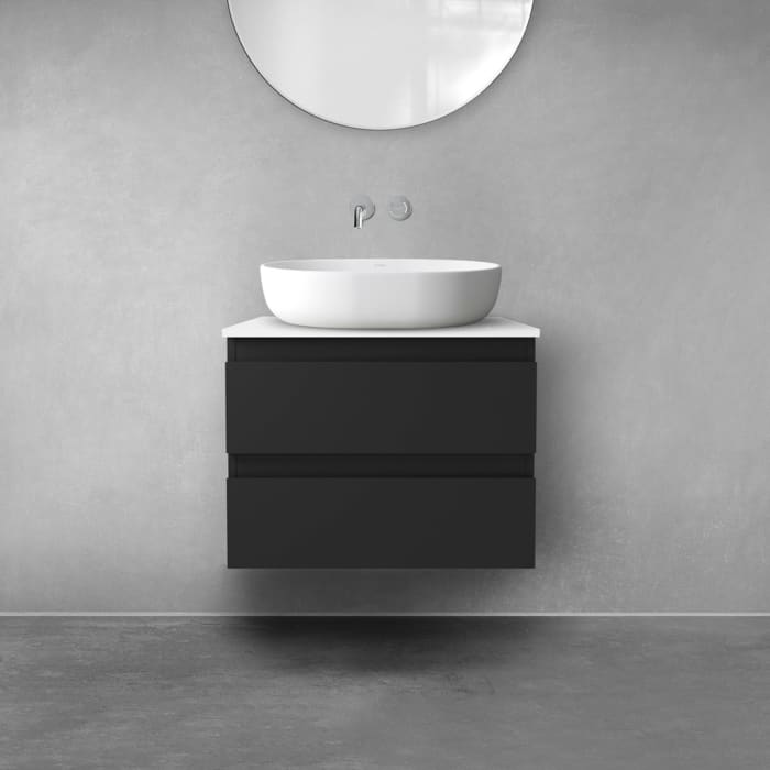 OLTENS Vernal Badmöbel-Set 2-teilig mit Unterschrank mit 2 Schubladen und Konsolenplatte 60 x 48,6 cm