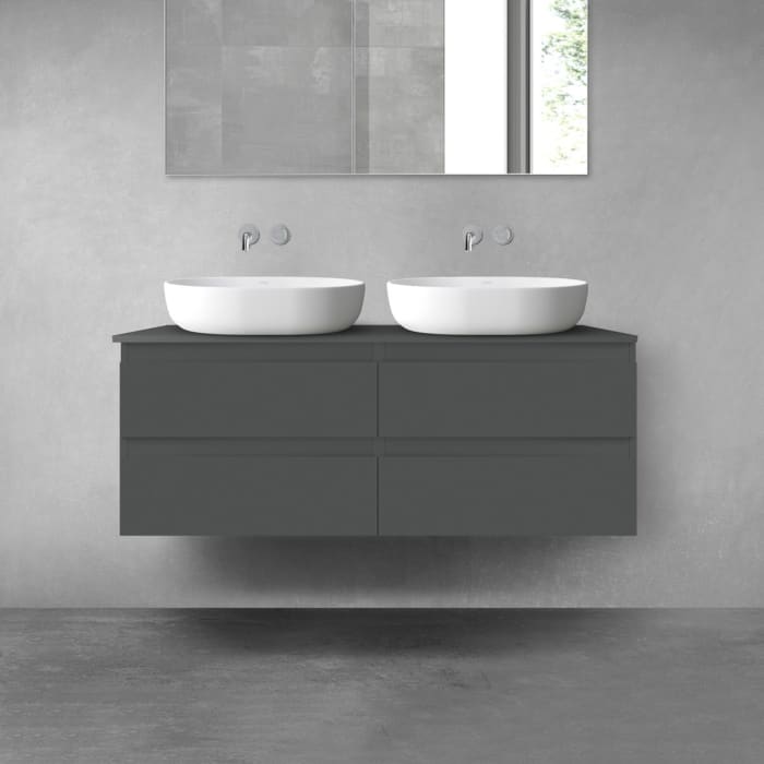 OLTENS Vernal Badmöbel-Set 3-teilig mit 2 Unterschränken mit Schubladen und Konsolenplatte 120 x 48,6 cm