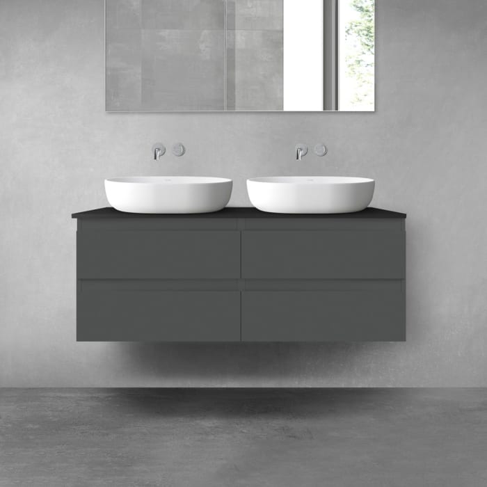 OLTENS Vernal Badmöbel-Set 3-teilig mit 2 Unterschränken mit Schubladen und Konsolenplatte 120 x 48,6 cm