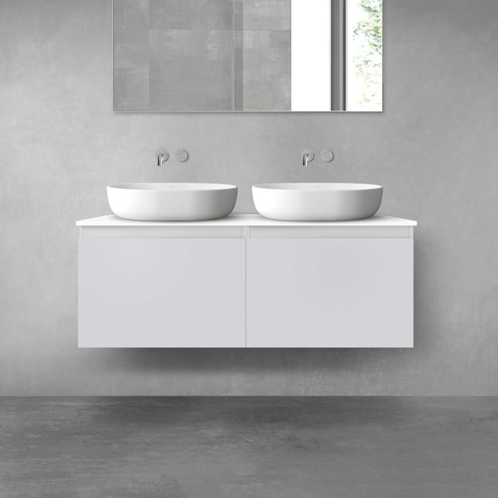 OLTENS Vernal Badmöbel-Set 3-teilig mit 2 Unterschränken mit Schubladen und Konsolenplatte 120 x 48,6 cm