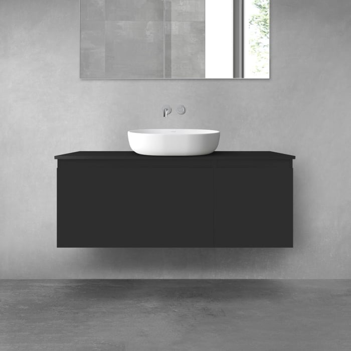 OLTENS Vernal Badmöbel-Set 3-teilig mit Unterschränken mit 1 Schublade und 1 Tür sowie mit Konsolenplatte 120 x 48,6 cm