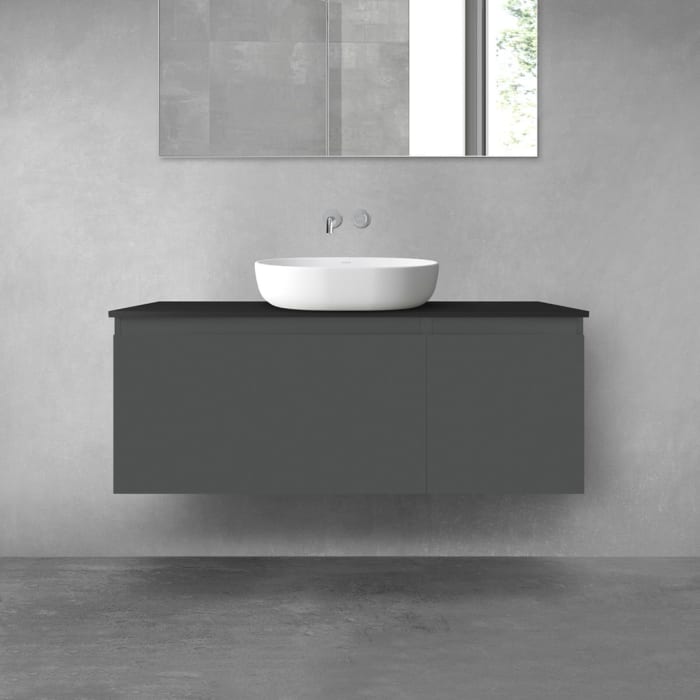 OLTENS Vernal Badmöbel-Set 3-teilig mit Unterschränken mit 2 Schubladen und Konsolenplatte 120 x 48,6 cm