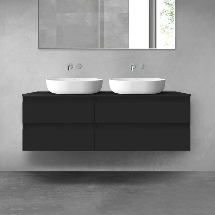 OLTENS Vernal Badmöbel-Set 3-teilig mit 2 Unterschränken mit Schubladen und Konsolenplatte 140 x 48,6 cm