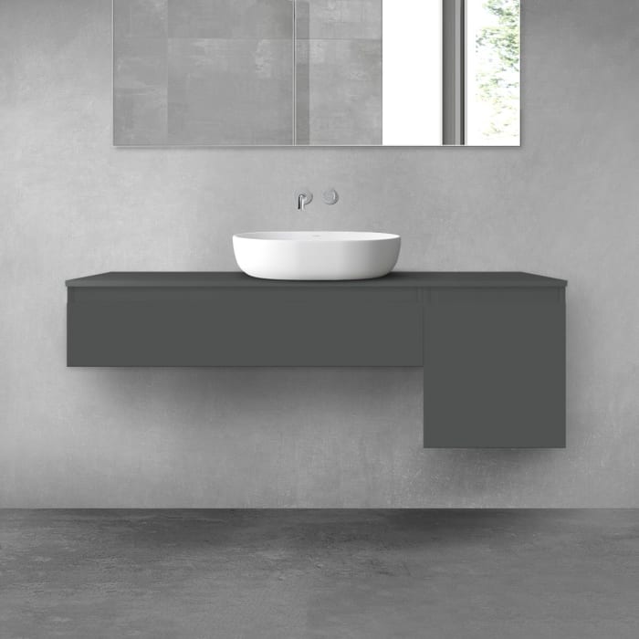 OLTENS Vernal Badmöbel-Set 3-teilig mit 2 Unterschränken mit Schubladen und Konsolenplatte 140 x 25,2/48,6 cm