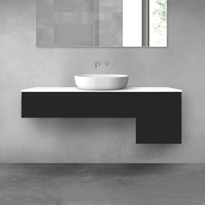 OLTENS Vernal Badmöbel-Set 3-teilig mit 2 Unterschränken mit Schubladen und Konsolenplatte 140 x 25,2/48,6 cm