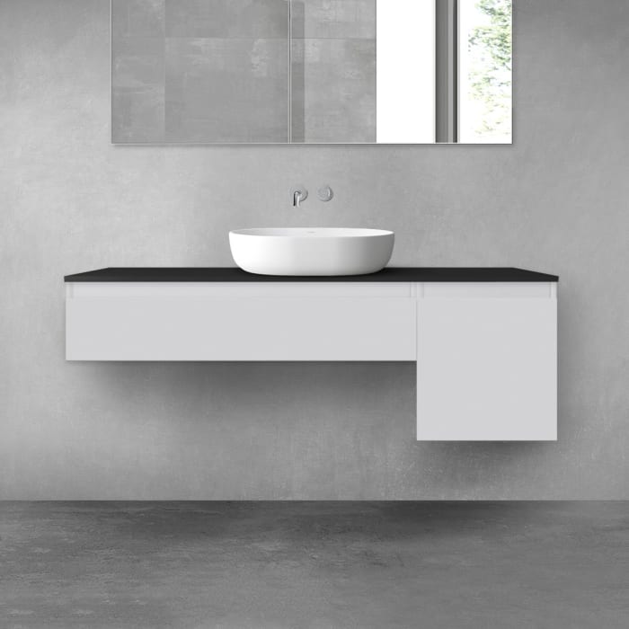 OLTENS Vernal Badmöbel-Set 3-teilig mit 2 Unterschränken mit Schubladen und Konsolenplatte 140 x 25,2/48,6 cm