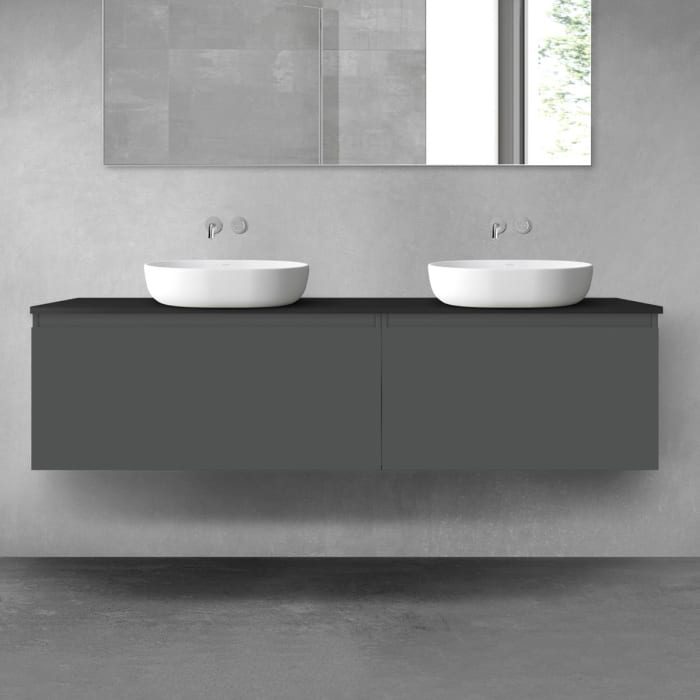 OLTENS Vernal Badmöbel-Set 3-teilig mit 2 Unterschränken mit Schubladen und Konsolenplatte 180 x 48,6 cm