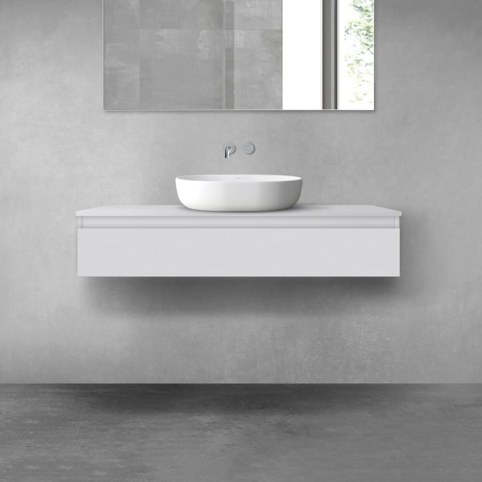 OLTENS Vernal Badmöbel-Set 2-teilig mit Unterschrank mit 1 Schublade und Konsolenplatte 120 x 25,2 cm