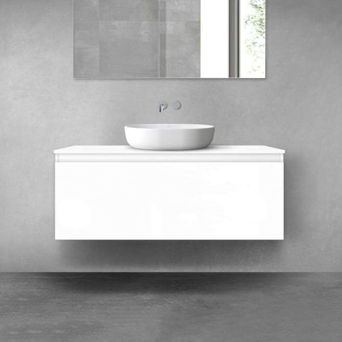 OLTENS Vernal Badmöbel-Set 2-teilig mit Unterschrank mit 1 Schublade und Konsolenplatte 120 x 48,6 cm