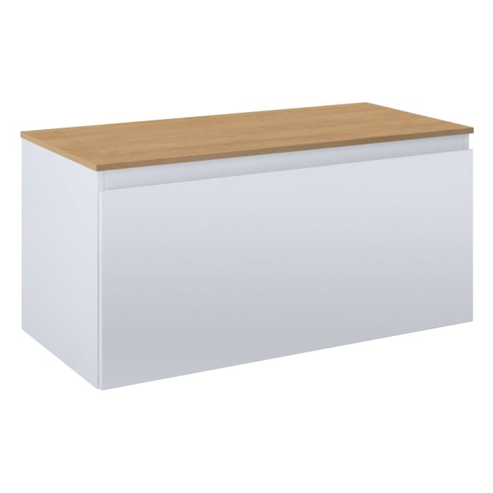 OLTENS Vernal Badmöbel-Set 2-teilig mit Unterschrank mit 1 Schublade und Konsolenplatte 100 x 48,6 cm