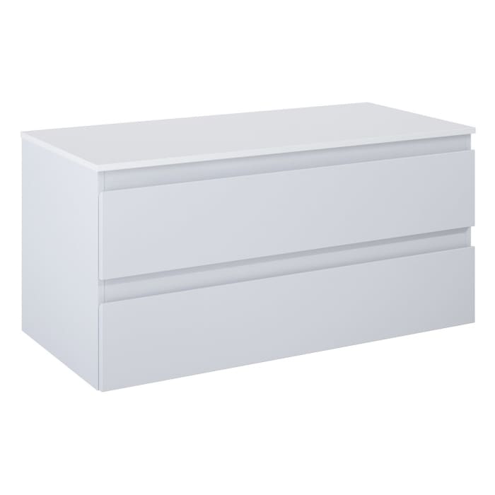 OLTENS Vernal Badmöbel-Set 2-teilig mit Unterschrank mit 2 Schubladen und Konsolenplatte 100 x 48,6 cm