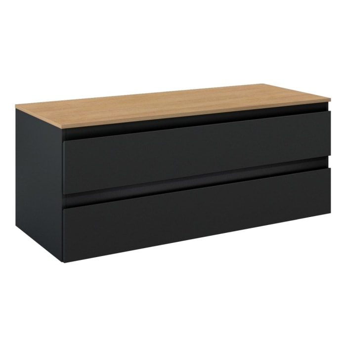 OLTENS Vernal Badmöbel-Set 2-teilig mit Unterschrank mit 2 Schubladen und Konsolenplatte 120 x 48,6 cm