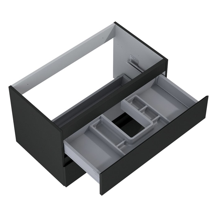 OLTENS Vernal Badmöbel-Set 3-teilig mit 2 Unterschränken mit Schubladen und Konsolenplatte 140 x 48,6 cm