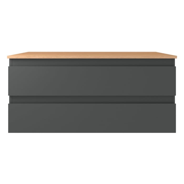 OLTENS Vernal Badmöbel-Set 2-teilig mit Unterschrank mit 2 Schubladen und Konsolenplatte 100 x 48,6 cm