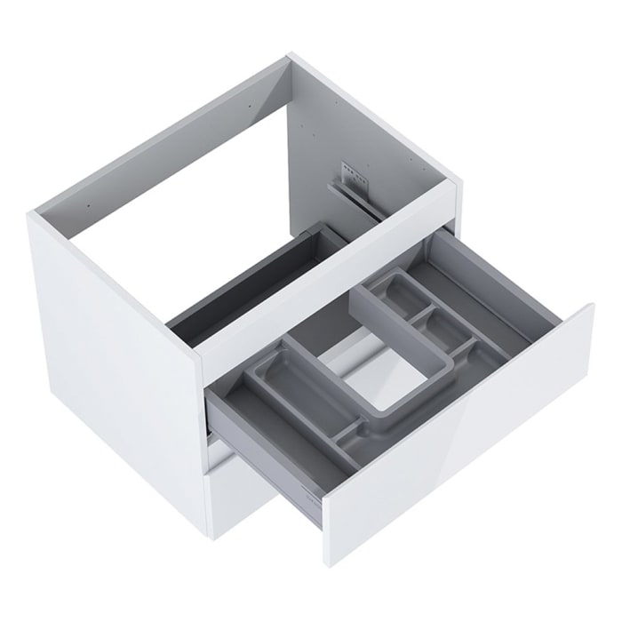 OLTENS Vernal Badmöbel-Set 3-teilig mit 2 Unterschränken mit Schubladen und Konsolenplatte 160 x 25,2/48,6 cm