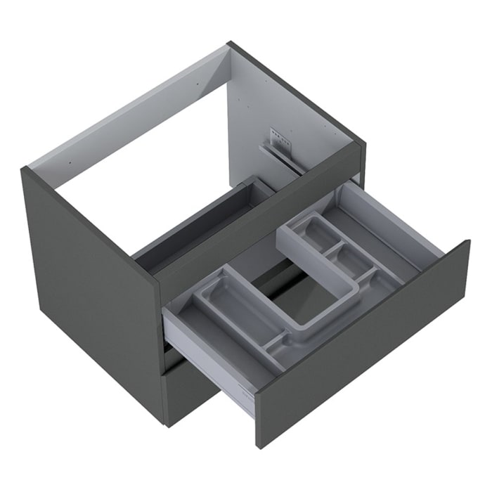 OLTENS Vernal Badmöbel-Set 3-teilig mit 2 Unterschränken mit Schubladen und Konsolenplatte 160 x 48,6 cm