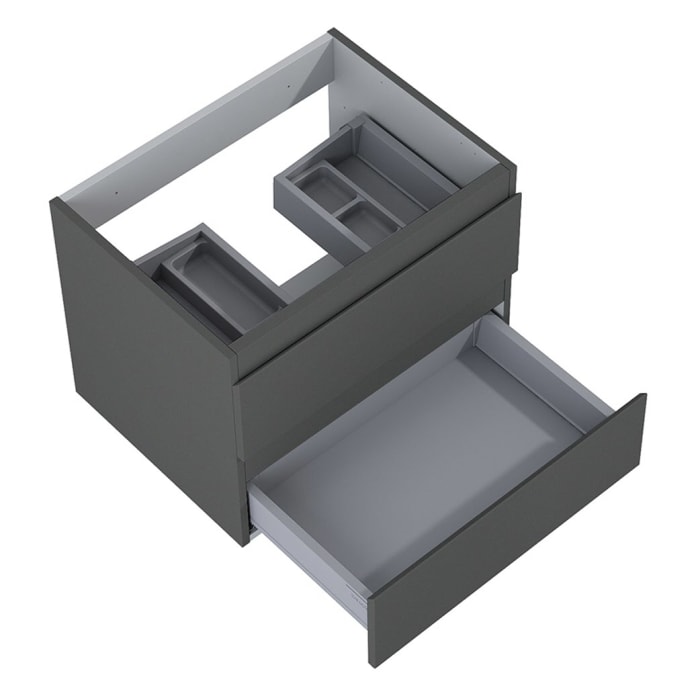OLTENS Vernal Badmöbel-Set 2-teilig mit Unterschrank mit 2 Schubladen und Konsolenplatte 60 x 49,2 cm