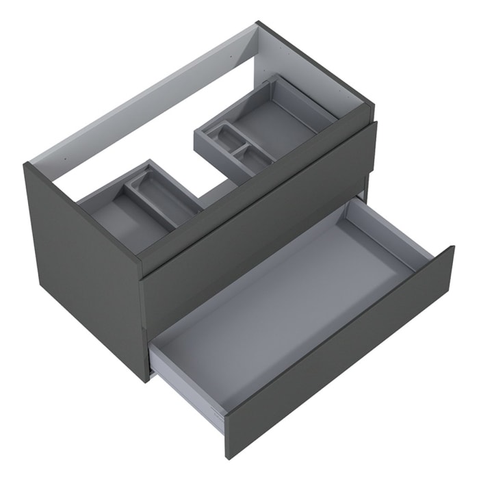 OLTENS Vernal Badmöbel-Set 3-teilig mit Unterschränken mit 3 Schubladen und Konsolenplatte 120 x 48,6 cm