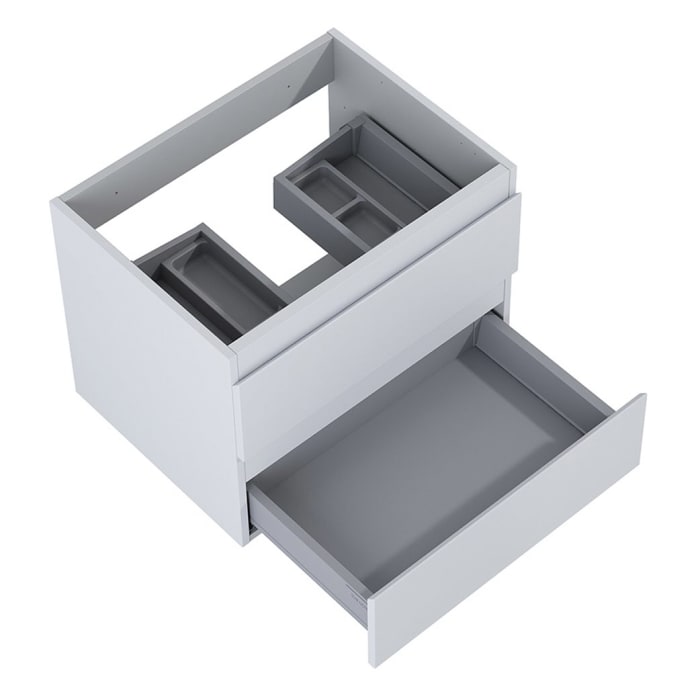 OLTENS Vernal Badmöbel-Set 3-teilig mit Unterschränken mit 2 Schubladen und 1 Tür sowie mit Konsolenplatte 120 x 48,6 cm