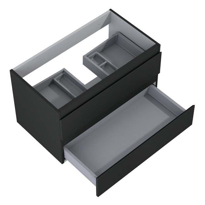 OLTENS Vernal Badmöbel-Set 3-teilig mit 2 Unterschränken mit Schubladen und Konsolenplatte 140 x 48,6 cm