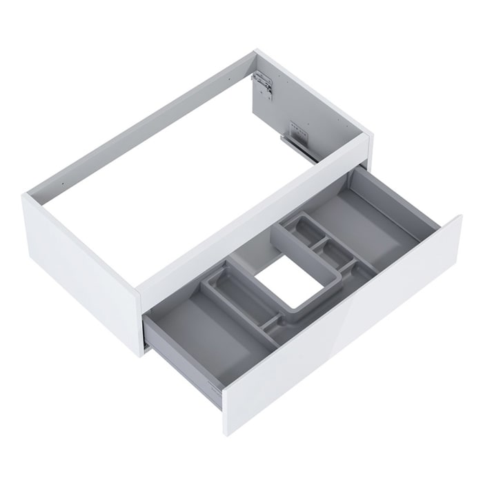 OLTENS Vernal Badmöbel-Set 3-teilig mit 2 Unterschränken mit Schubladen und Konsolenplatte 140 x 25,2 cm