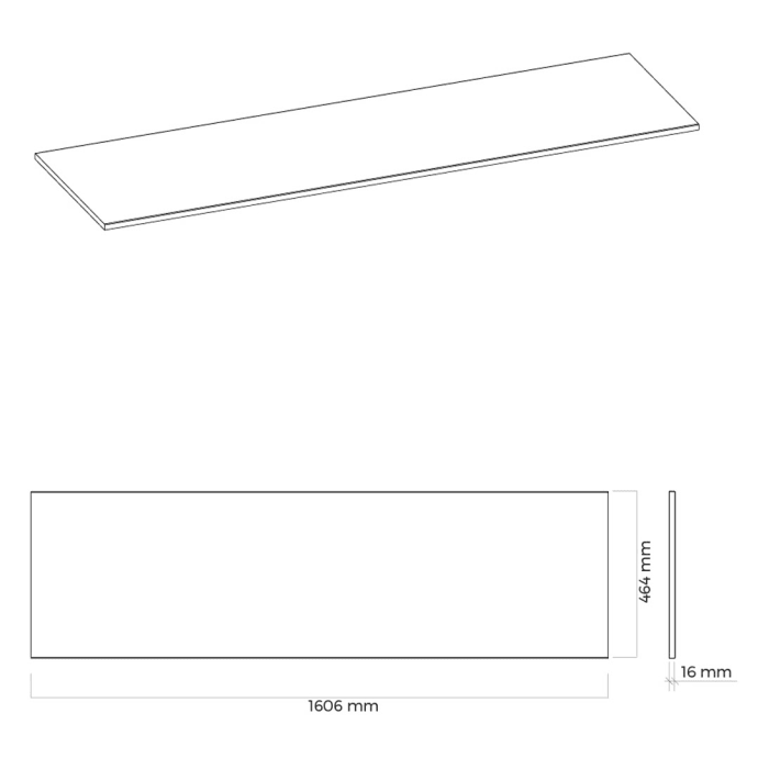 OLTENS Vernal Badmöbel-Set 3-teilig mit 2 Unterschränken mit Schubladen und Konsolenplatte 160 x 48,6 cm
