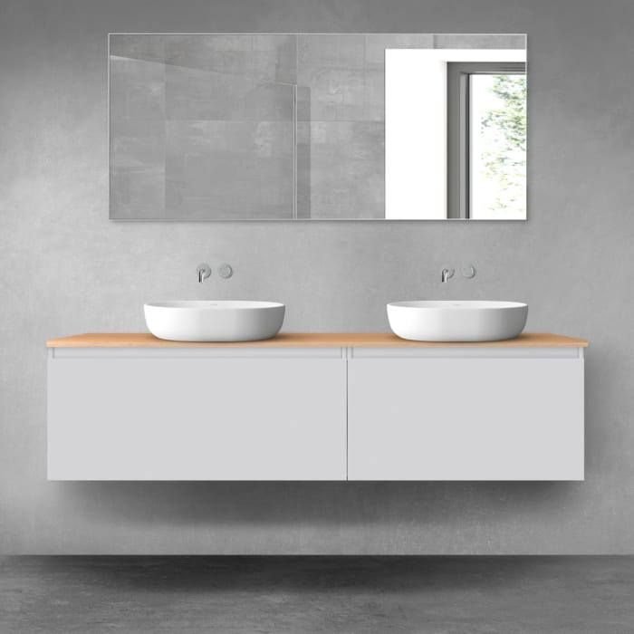 OLTENS Vernal Badmöbel-Set 3-teilig mit 2 Unterschränken mit Schubladen und Konsolenplatte 180 x 48,6 cm